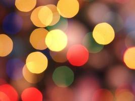 christmas tree lights blur background photo