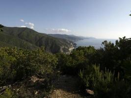 riva trigoso sestri levante vista aérea foto