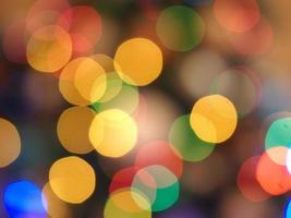 christmas tree lights blur background photo