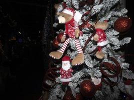 adornos y decoraciones de navidad cerrar detalle foto