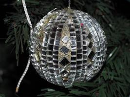 Christmas xmas tree glass hand made artisanal ball photo