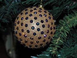 Christmas xmas tree glass hand made artisanal ball photo