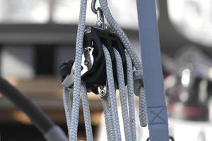 winch sail boat detail photo