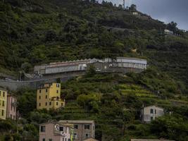 riomaggiore cinque terre pictoresque village cemetery photo