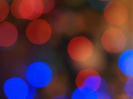 christmas tree lights blur background photo