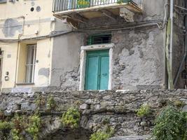 house door riomaggiore cinque terre pictoresque village photo