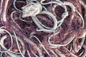 Fishermen net spreading out to the sun photo