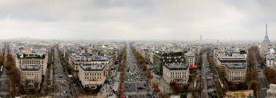 Paris aerial view photo