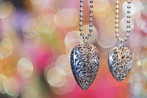 valentine silver hearts photo