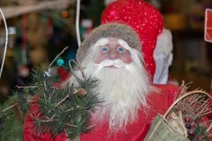 Santa claus face close up detail photo