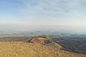 etna volcano caldera landscape photo