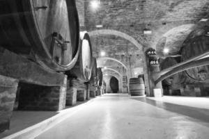 Old Wine Cellar with barrels photo