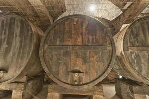 Old Wine Cellar with barrels photo