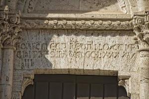 san quirico church inscription photo