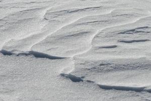 Snow texture from Dolomites mountains photo