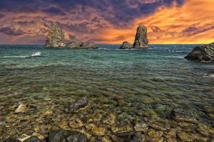 Aci Trezza Sicily Cyclopes Stacks rocks photo