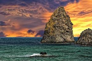 Aci Trezza Sicily Cyclopes Stacks rocks photo