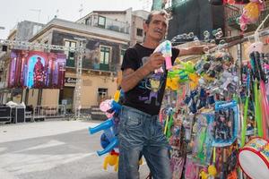 ACI TREZZA, ITALY - JUNE, 24 2014 - San Giovanni traditional parade celebration photo