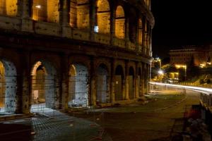 Rome Colosseum night view photo