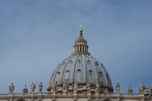 roma vaticano lugar san pedro catedral domo foto