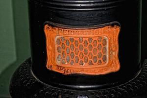 Cast Iron copper old radiator photo