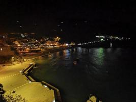 Pictoresque village of cinque terre italy night view photo