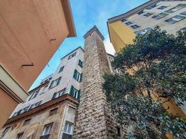 genoa Embriaci tower old town medieval photo