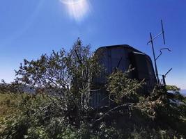 Sheet metal bunker on Giarolo Mountain Italy photo