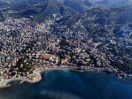 genoa italy aerial view panorama photo
