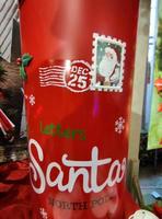 Santa Claus mail post box xmas detail photo