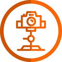 Tripod Camera Vector Icon Design