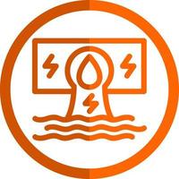 Hydroelectricity Vector Icon Design