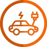 diseño de icono de vector de coche eléctrico