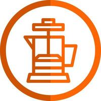 diseño de icono de vector de prensa de café