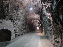 Old railroad abandoned tunnel between Varazze and cogoleto Liguria Italy photo