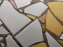 ceramic tile wall detail photo