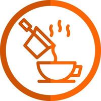 Pour Coffee Vector Icon Design