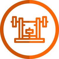 Bench Press Vector Icon Design