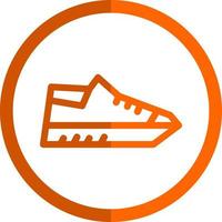 Gym Shoes Vector Icon Design