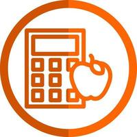 Calorie Calculator Vector Icon Design