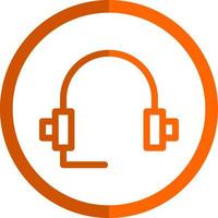 diseño de icono de vector de auriculares