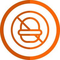 No Fast Food Vector Icon Design