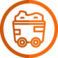 Mining Cart Vector Icon Design