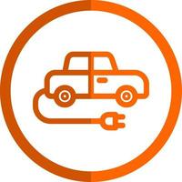 Electric Car Vector Icon Design