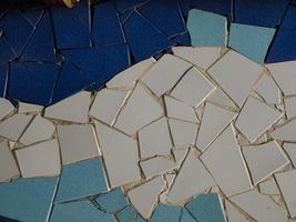 ceramic tile wall detail photo