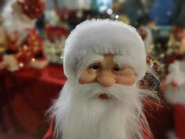 Santa Claus xmas decoration figure face detail photo