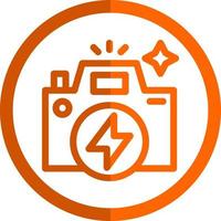 Flash Camera Vector Icon Design