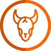 Bull Skull Vector Icon Design