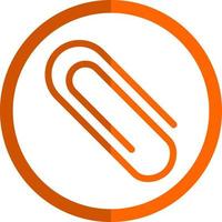 Paper Clip Vector Icon Design