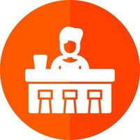 Bar Counter Vector Icon Design